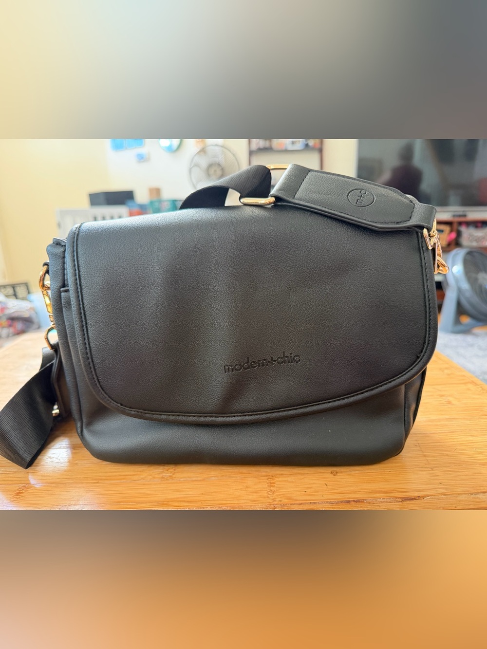 Modern + Chic Black Crossbody Bag
